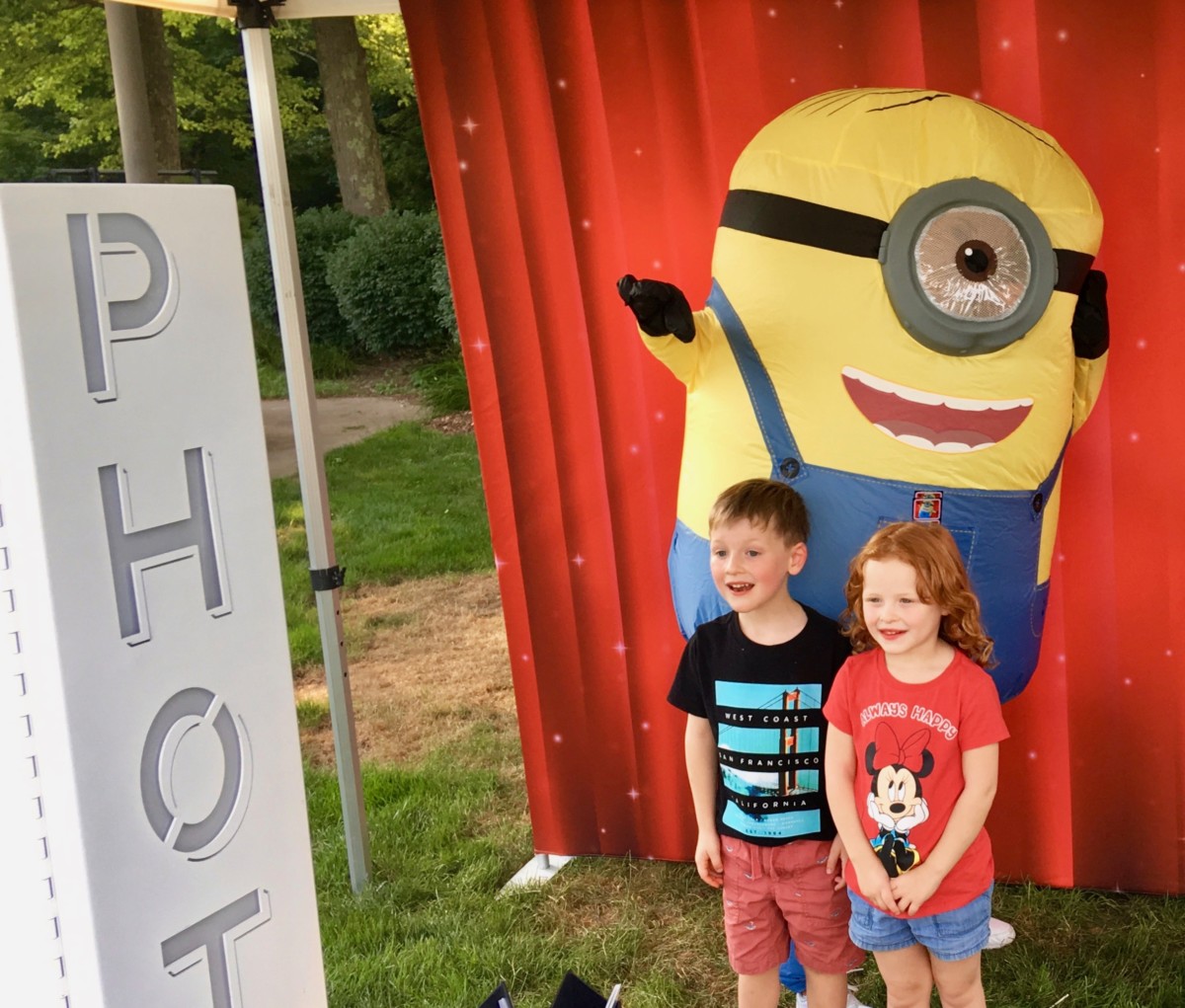 Posing with a Minion