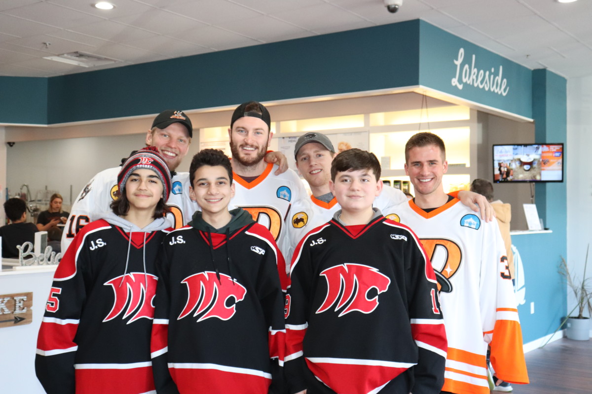 Hat Tricks visit to Lakeside Nutrition raises funds to fight