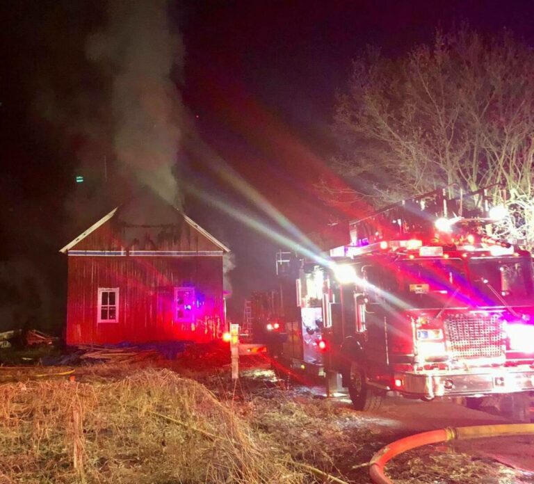 Firefighters Battle Barn Blaze On Barn Hill Road 