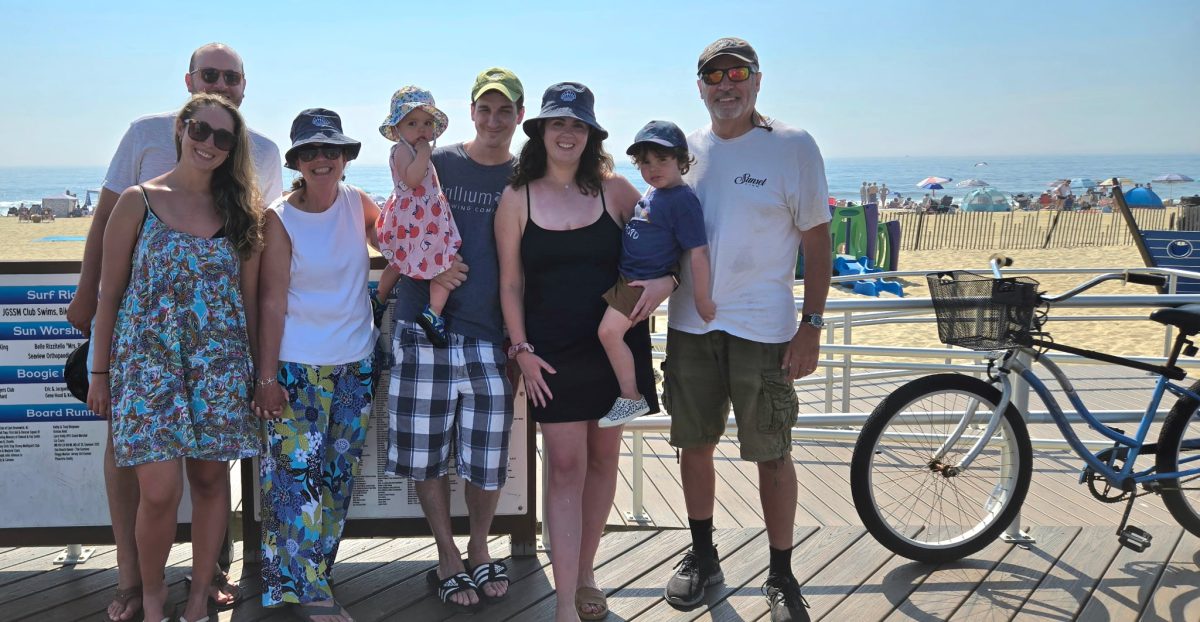 The Brooks family, from left, Brian Fabino, Shannon Brooks, Monica Brooks, Keira McDermott, Casey McDermott, Amanda Brooks McDermott, Colin McDermott and John Brooks.