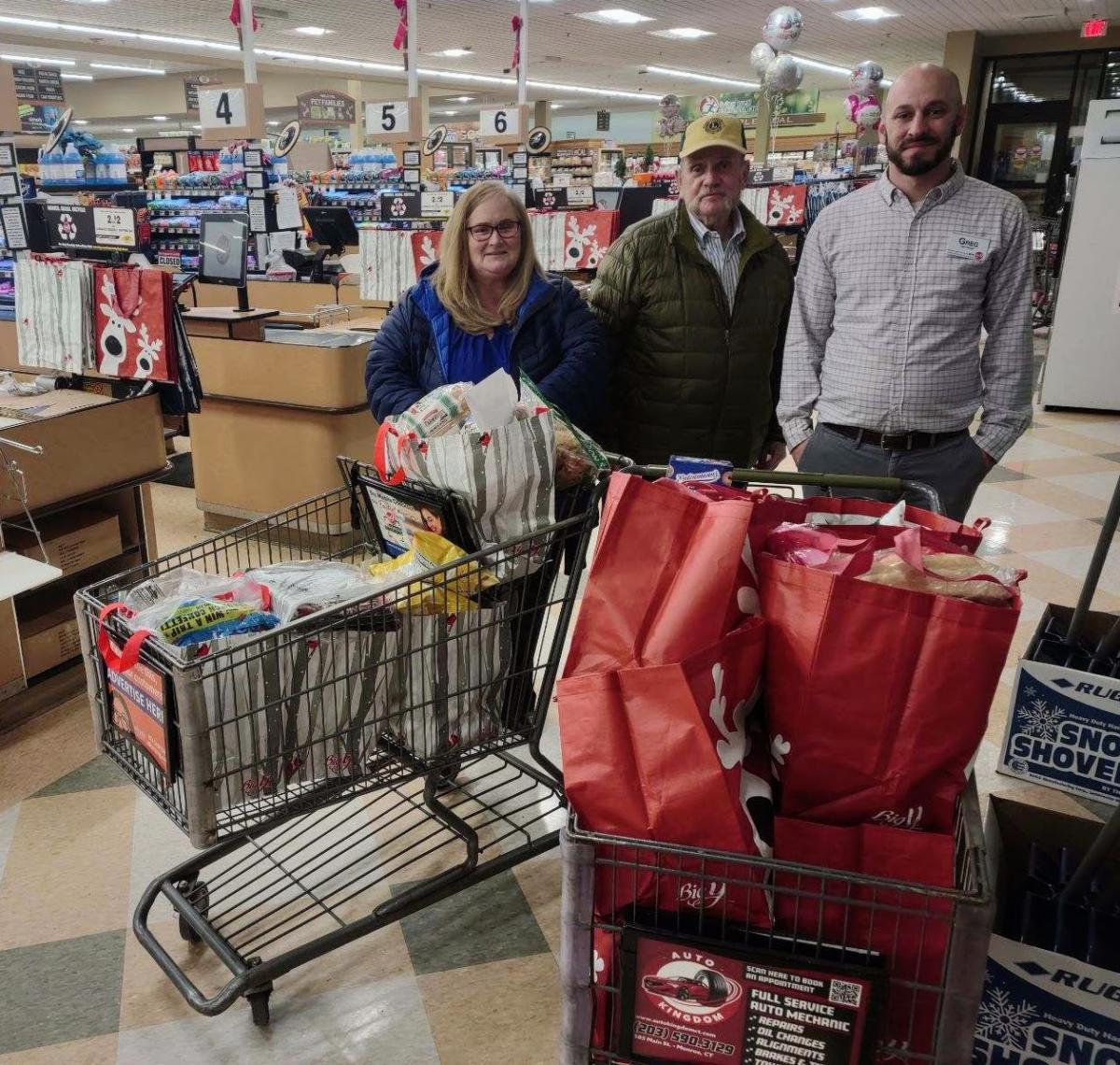 Mary Walsh, Frank Bent and the Big Y store manager.