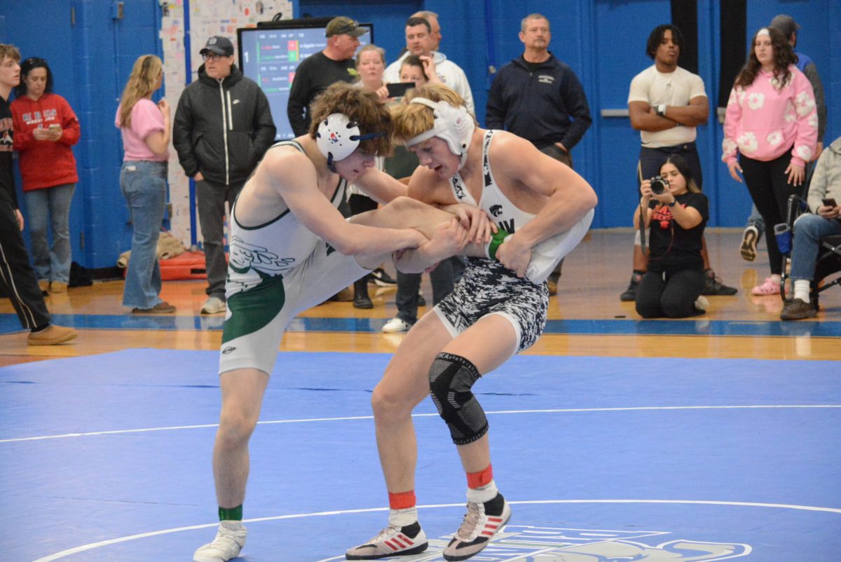 Griffin Allen, right, placed second at 150.