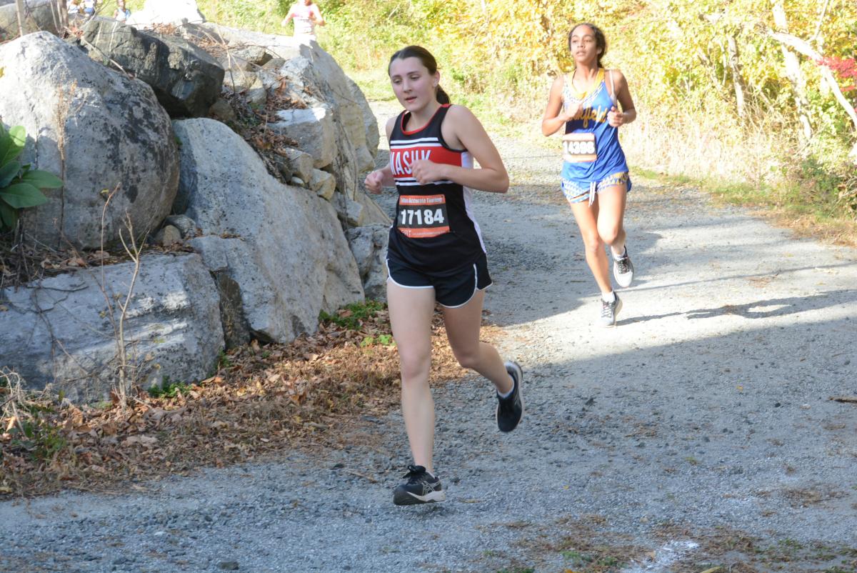 Kathryn Majersky runs the SWC championship course.