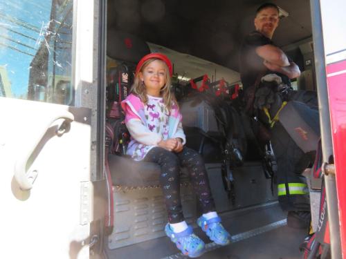 Penny Gardner, 5, of Monroe.