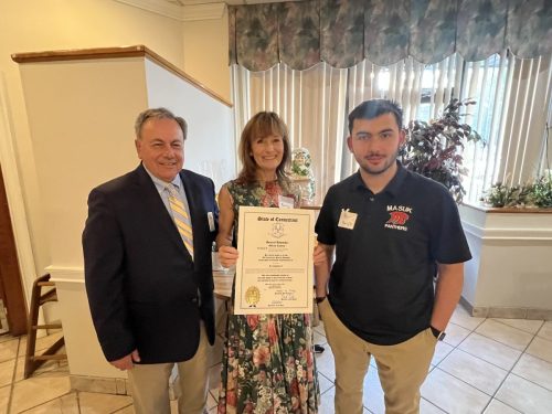 Monroe Chamber President Ray Giovanni, Kerry Neaton, Ray Giovanni Jr.