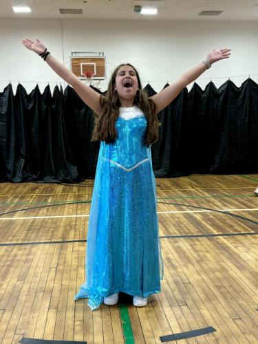 Sophia Recio, 13, of Newtown stars as Elsa.